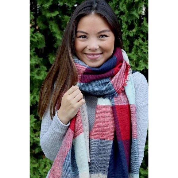 Plaid Scarf - Picture 1 of 3